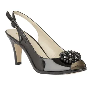 Lotus Womens Shoe Elodie Black Patent