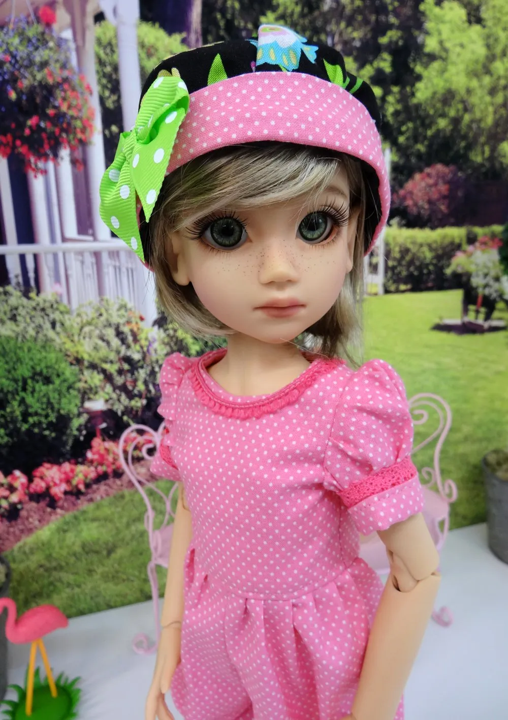 Lucky Elephant - romper & pinafore for 45cm BJD