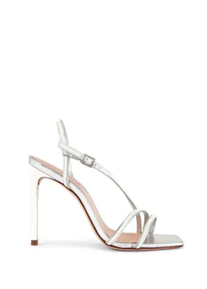 Luna Stiletto - Silver / White