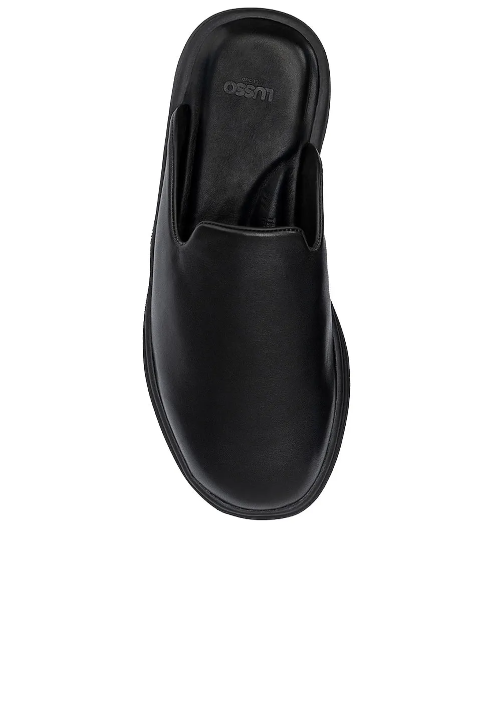 Lusso Cloud Pelli Sandals in Jet Black & Matte Black