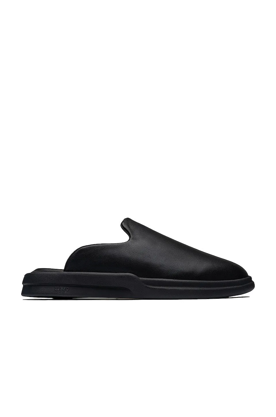 Lusso Cloud Pelli Sandals in Jet Black & Matte Black