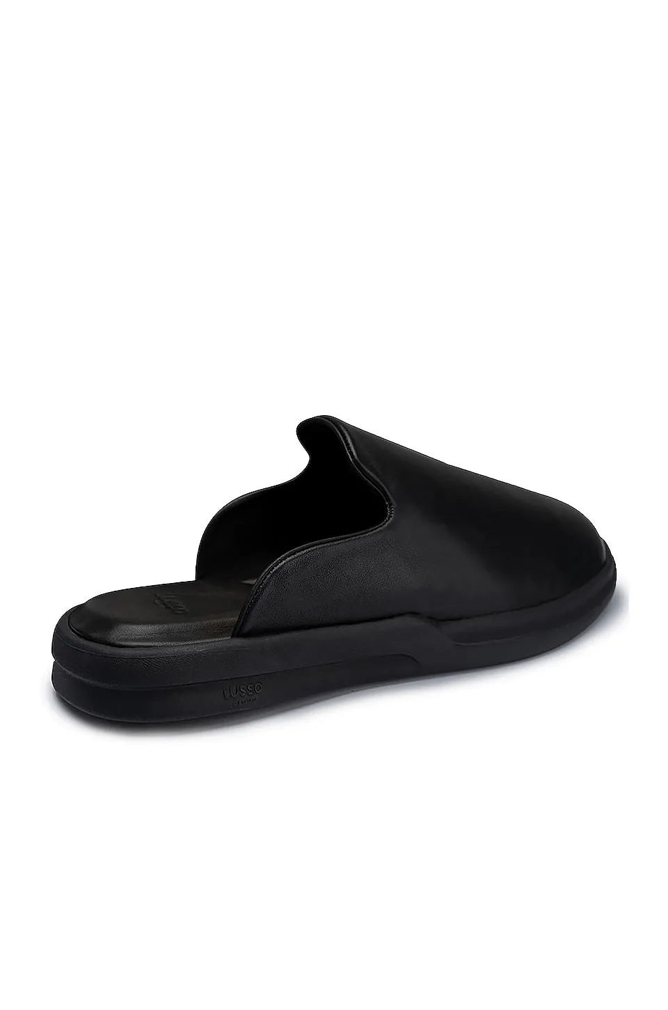 Lusso Cloud Pelli Sandals in Jet Black & Matte Black