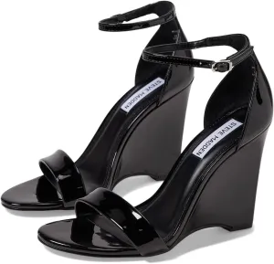 Mallor Wedge Sandal Steve Madden Black Patent