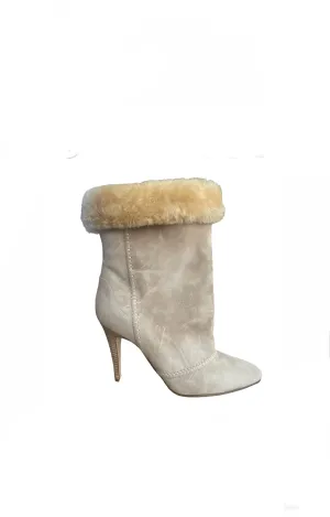 Manolo Blahnik Shearling Boots - new