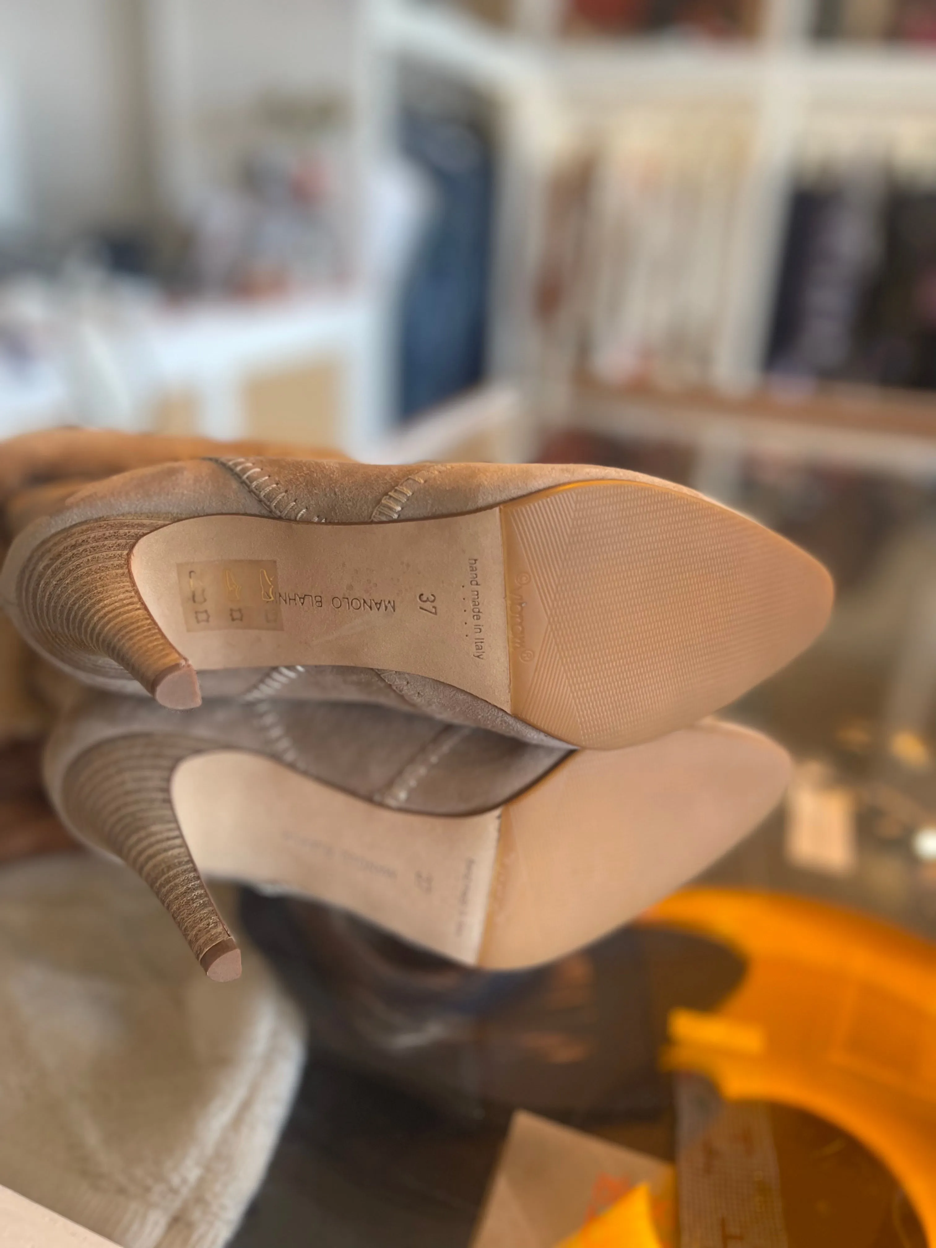 Manolo Blahnik Shearling Boots - new