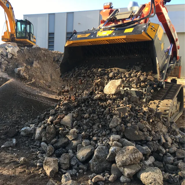 MB Crushers Padding Bucket | Model MB-HDS220 | 2,205 lbs For Backhoe Loaders, Loaders and Skid Steer Loaders