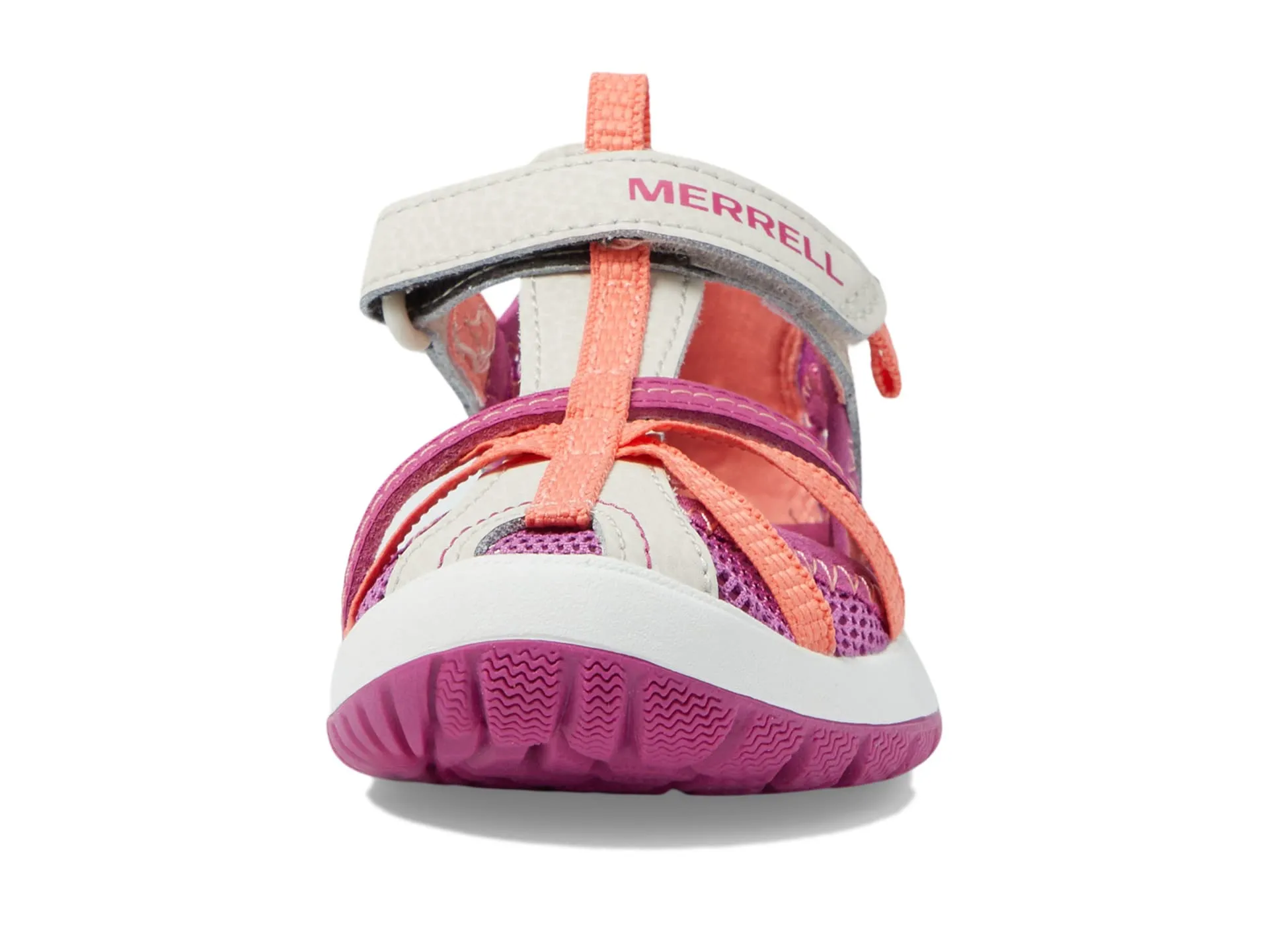 Merrell Kids Dragonfly sandals (Toddler/Little Kid/Big Kid), grey/coral