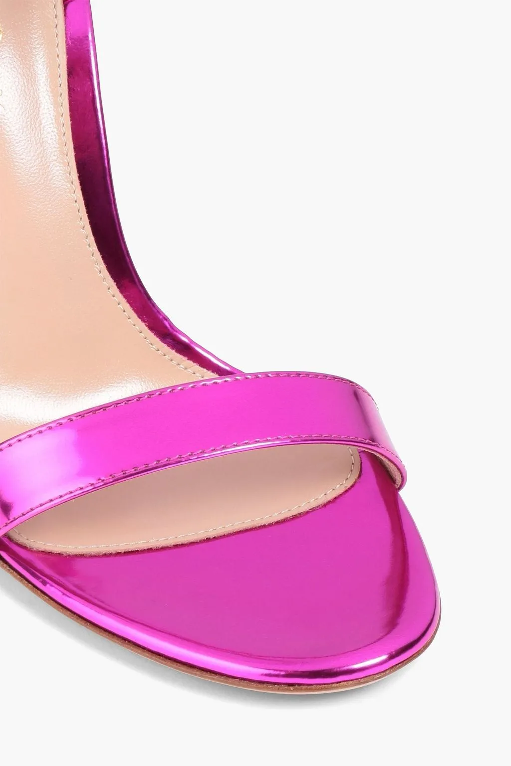 Mirror leather sandals GIANVITO ROSSI, pink