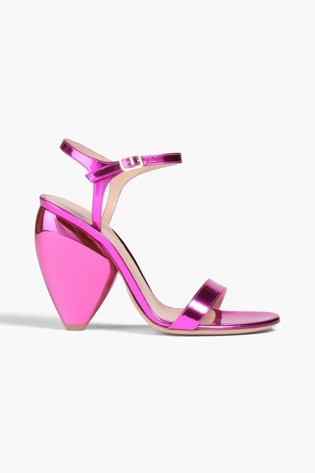Mirror leather sandals GIANVITO ROSSI, pink