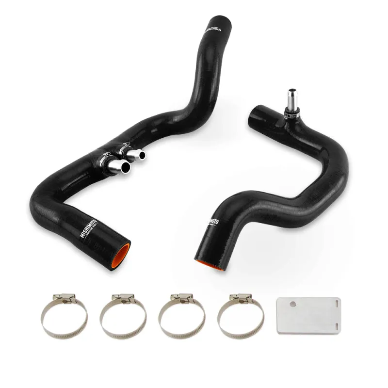 Mishimoto 18  Jeep Wrangler JL / Gladiator JT 3.6L AT Black Silicone Radiator Coolant Hose Kit