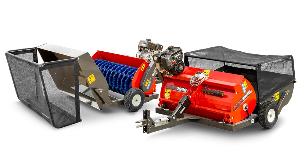 MK Martin Lawn Sweepers | Model MKLS1846 | 46" Working Width | 6.5HP | ATV/Side By Side Attachments