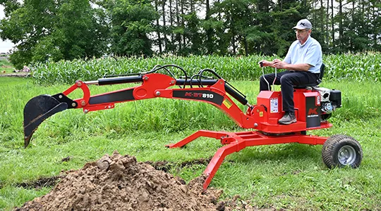 MK Martin Trailer Backhoe Model BT810 | 4'11" Digging Depth Attachment Size | 13.5HP For Backhoe