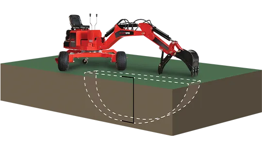 MK Martin Trailer Backhoe Model BT810 | 4'11" Digging Depth Attachment Size | 13.5HP For Backhoe