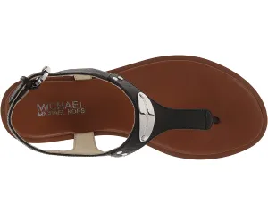 MK Plate Thong Sandals MICHAEL Michael Kors, black