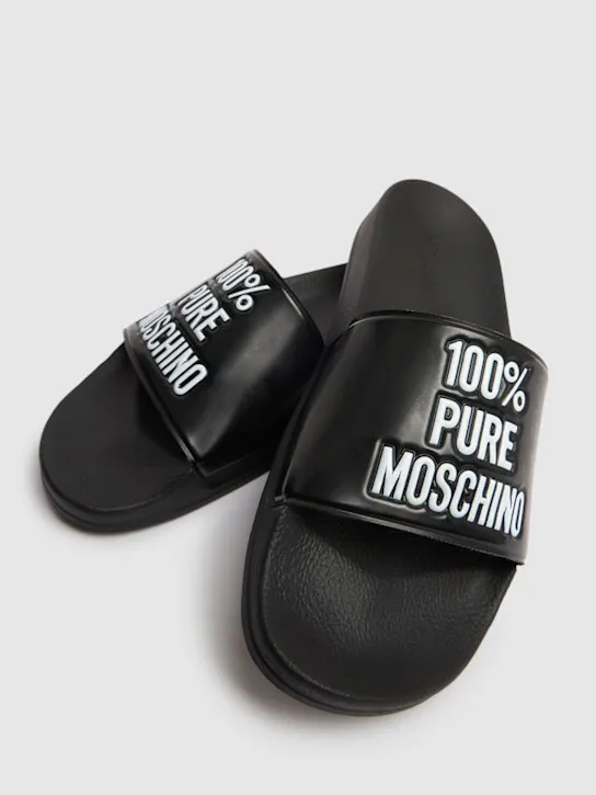 Moschino   100% Pure Moschino slide sandals 