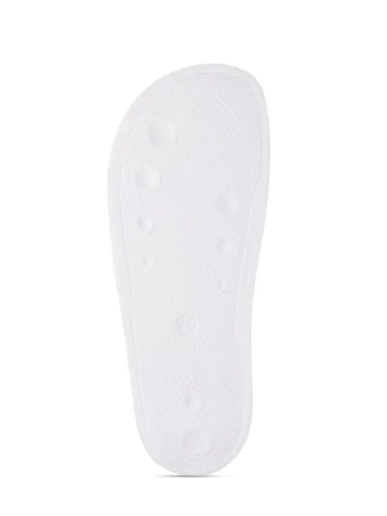 Moschino   25mm Logo PVC pool slide sandals 