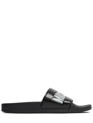 Moschino   Teddy rubber slide sandals 