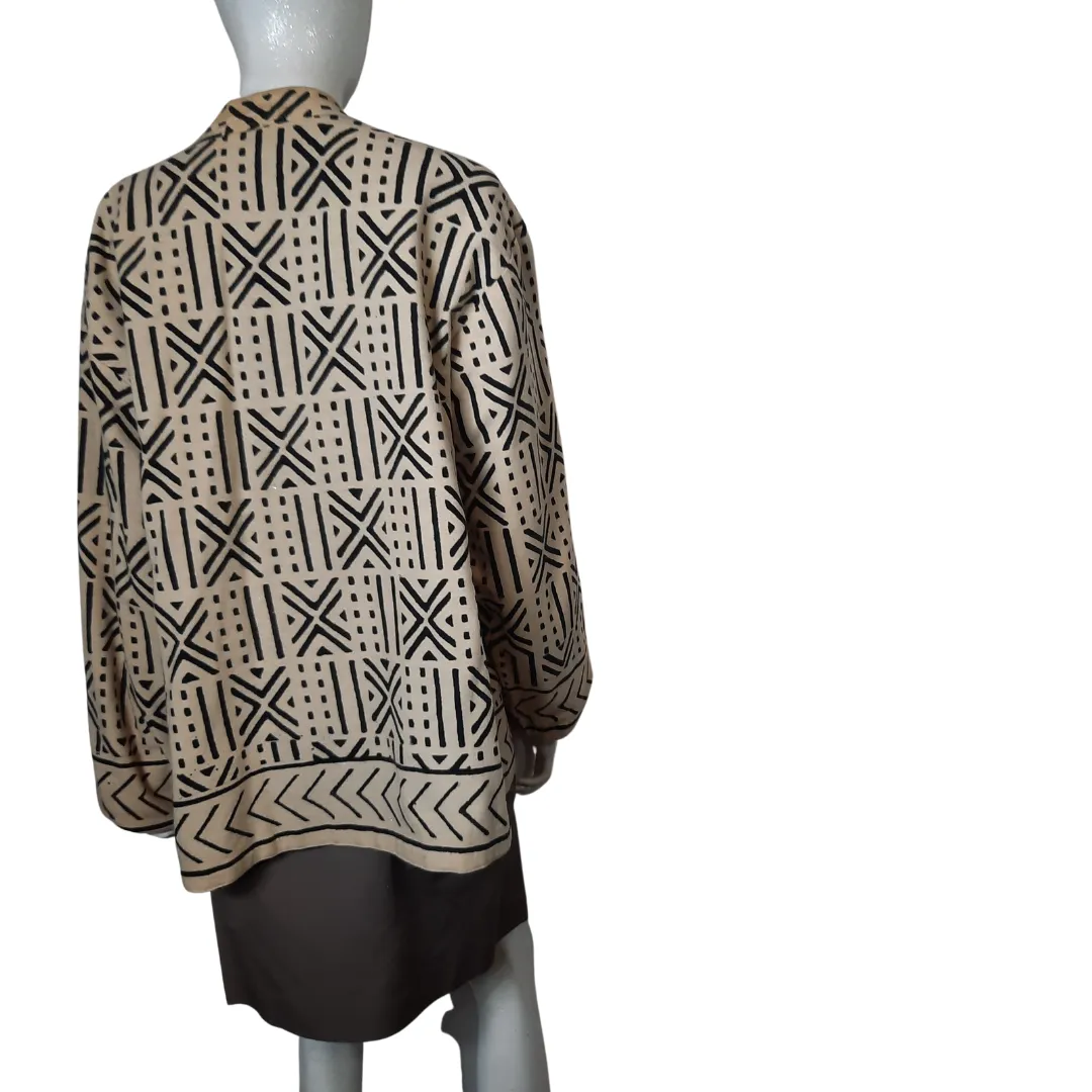 Mud Cloth Reversible Jacket Size L
