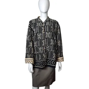 Mud Cloth Reversible Jacket Size L