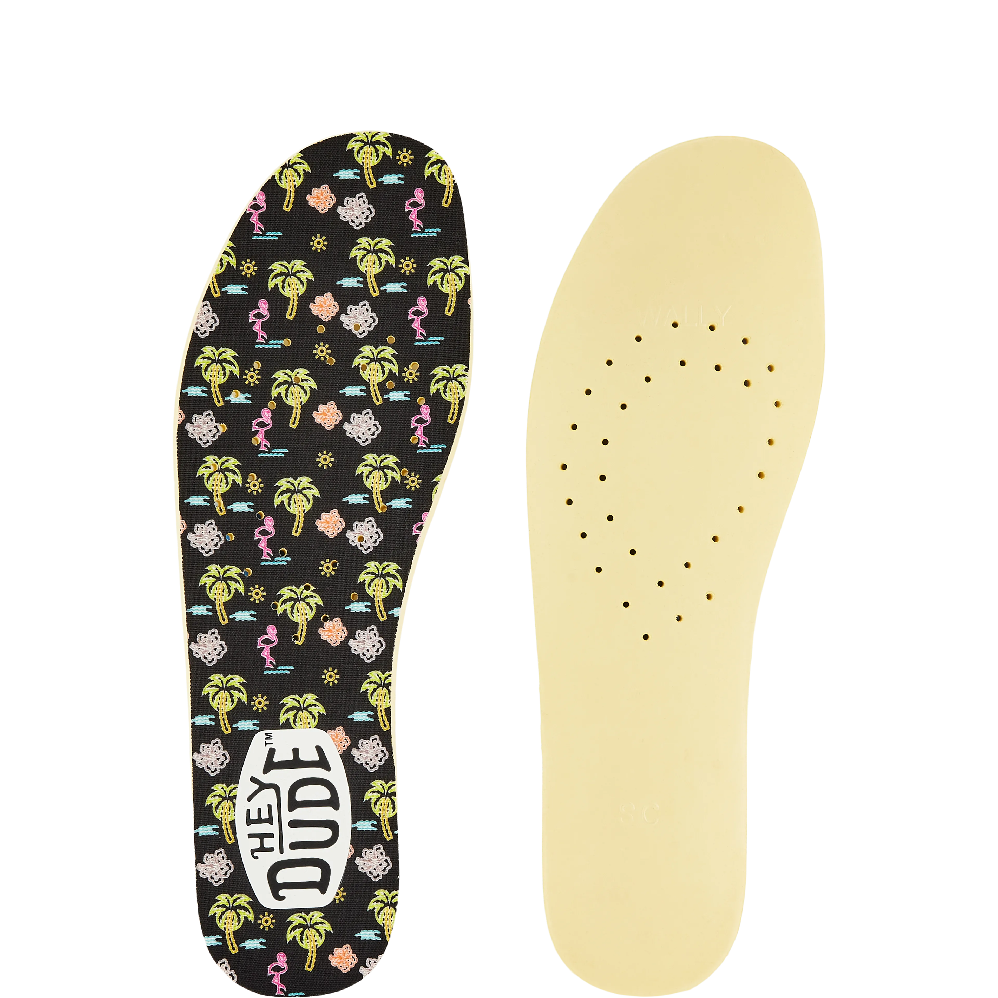 Neon Palm Insoles - Black