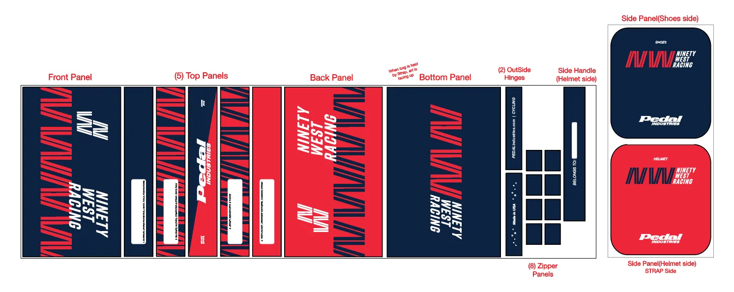 Ninety West Racing 2023 CYCLING RACEDAY BAG™