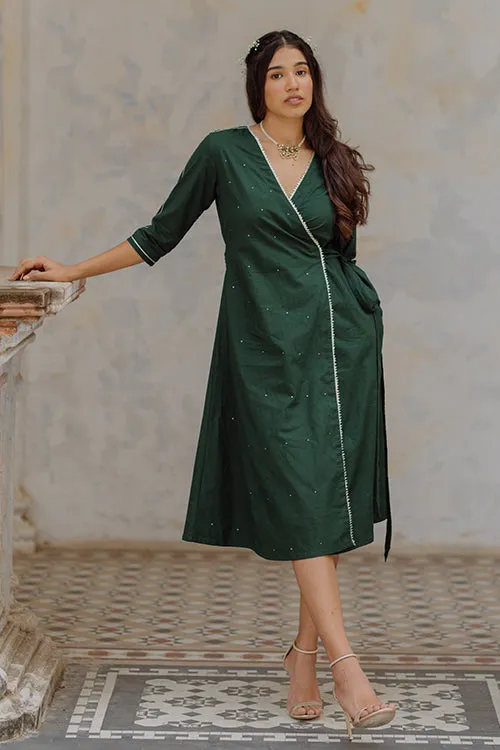 Okhai 'Firefly Belle' Gota Patti Wrap Dress | Rescue