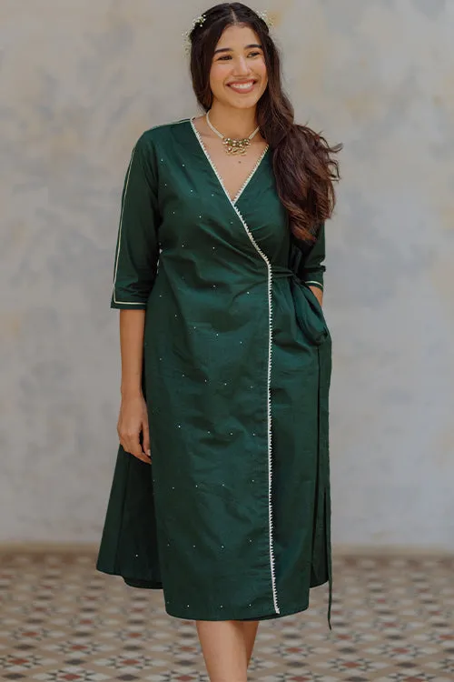 Okhai 'Firefly Belle' Gota Patti Wrap Dress | Rescue