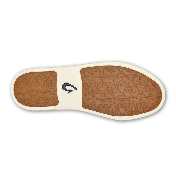 Olukai Women's Pehuea Li 'Ili Leather Sneaker - White 20433-4R4R