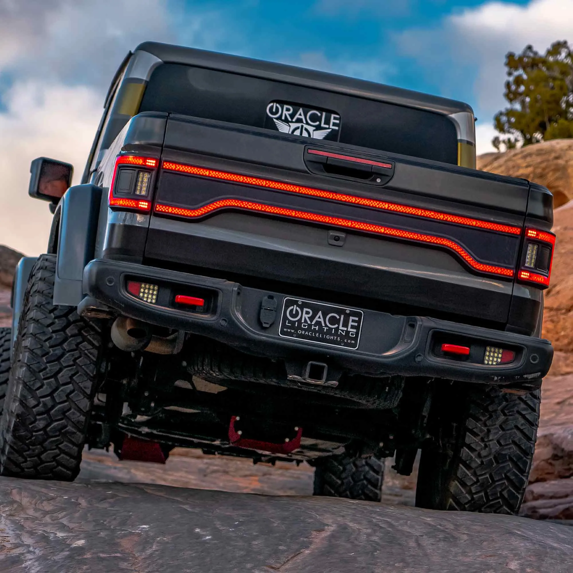 ORACLE Lighting Flush Mount LED Tail Lights for Jeep Gladiator JT