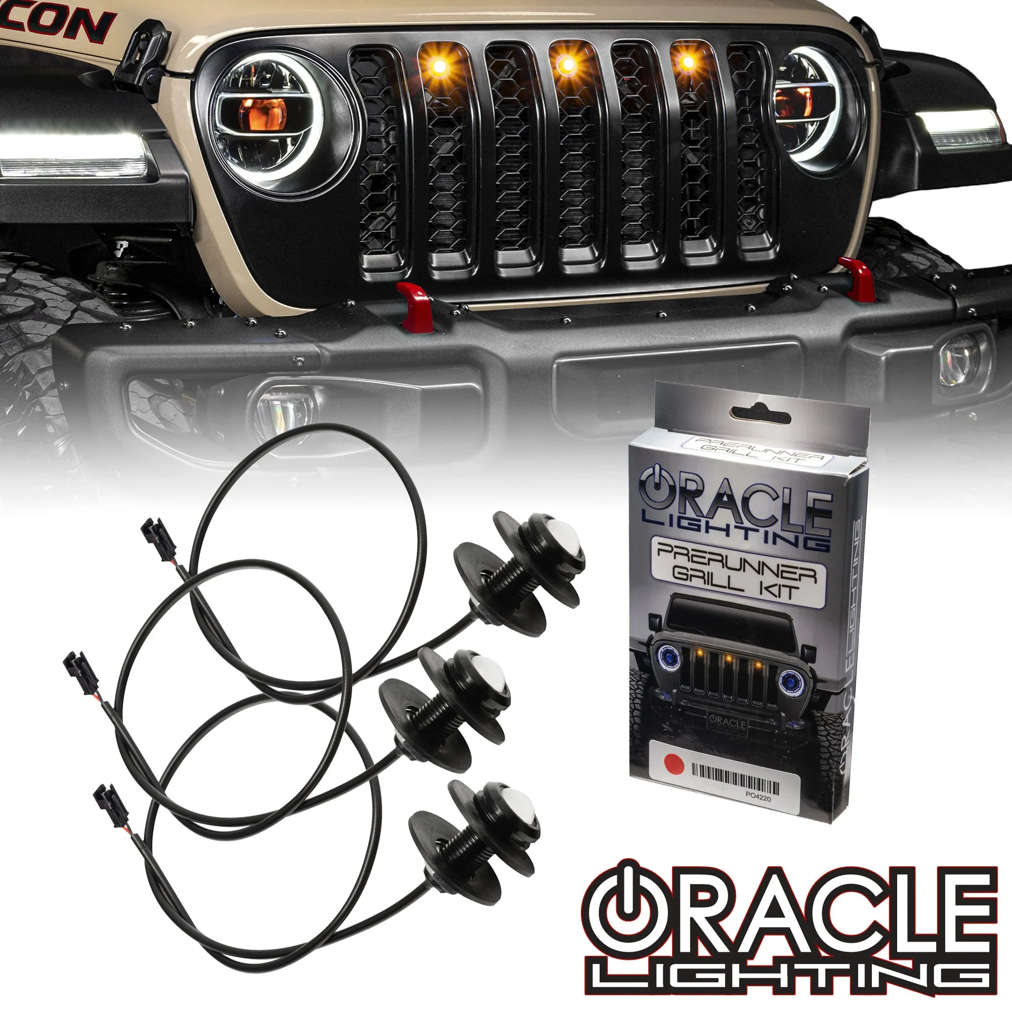 ORACLE Lighting Pre-Runner Style LED Grill Light Kit for Jeep Gladiator JT