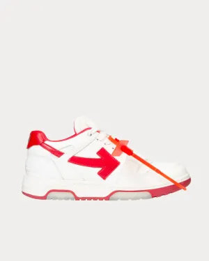 OUT OF OFFICE "OOO" White / Red Low Top Sneakers
