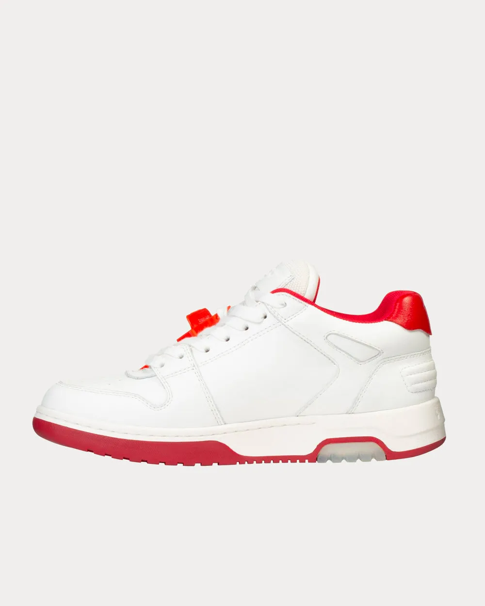 OUT OF OFFICE "OOO" White / Red Low Top Sneakers