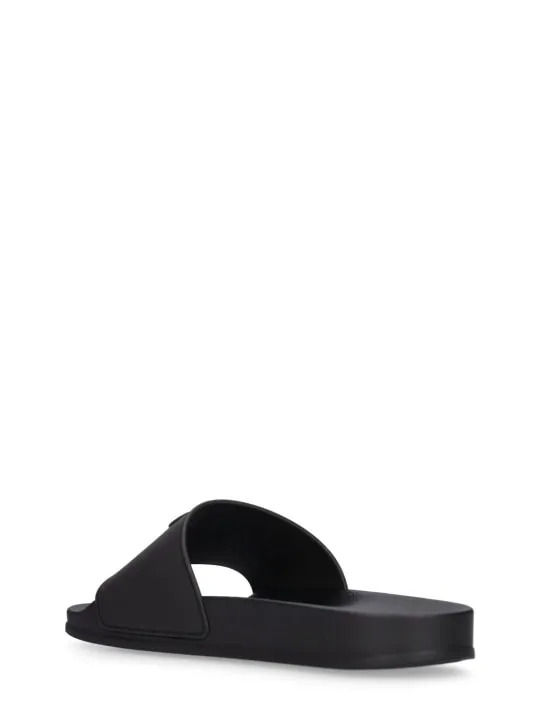 Palm Angels   Logo rubber pool slide sandals 