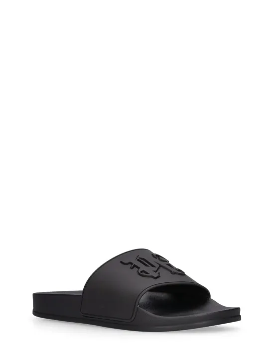 Palm Angels   Logo rubber pool slide sandals 