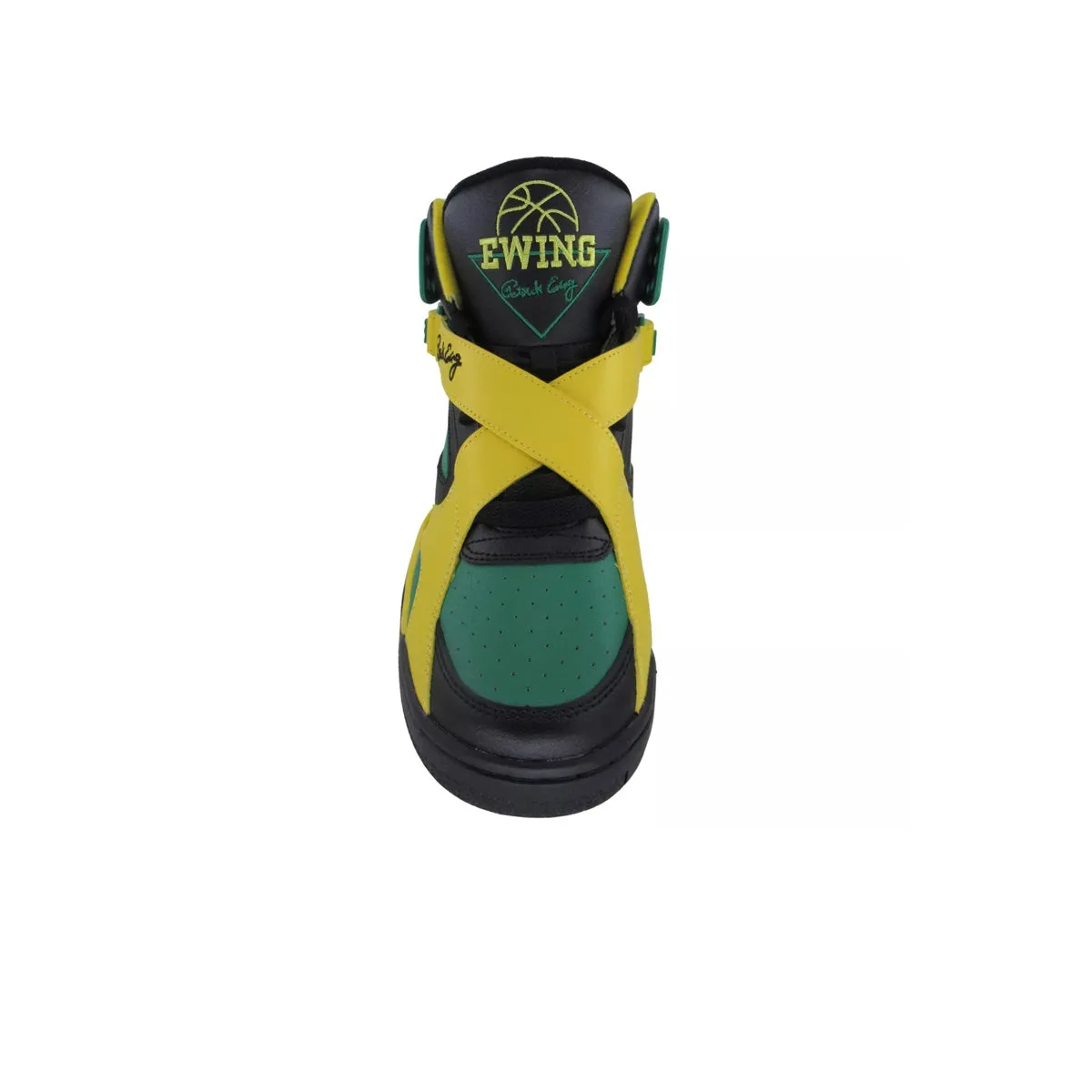 Patrick Ewing Mens Rogue Jamaica Basketball Sneakers 1BM02465-041 Black/Lemon/Jelly Bean