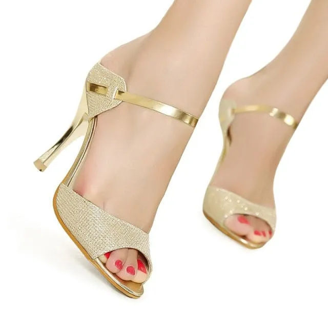 Peep Toe Fashion Thin Heels Women Pumps