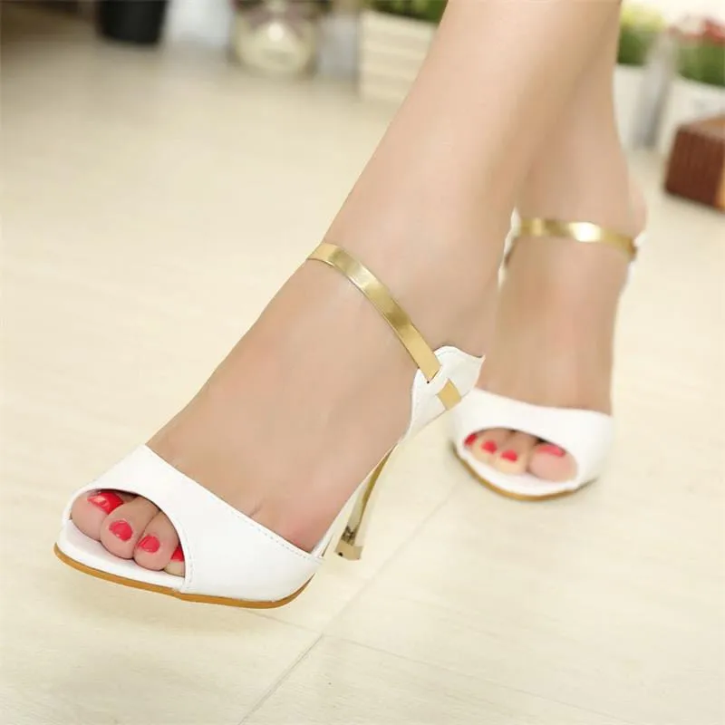 Peep Toe Fashion Thin Heels Women Pumps