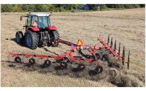 Pequea HRMCR8, HRMCR10, HRMCR12 Hay Rake V Rake | 17'-23' Working Width | For Tractor