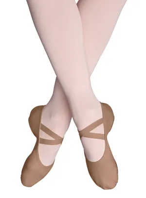 Performa Ballet Canvas Split Sole by Bloch (Adult, Coffee)