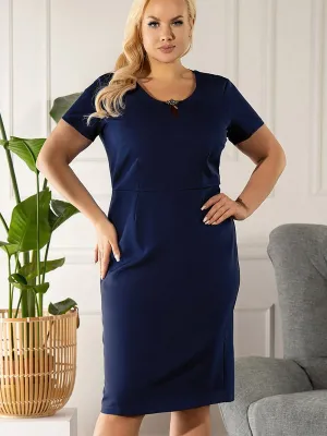 Plus size dress model 175228 Karko