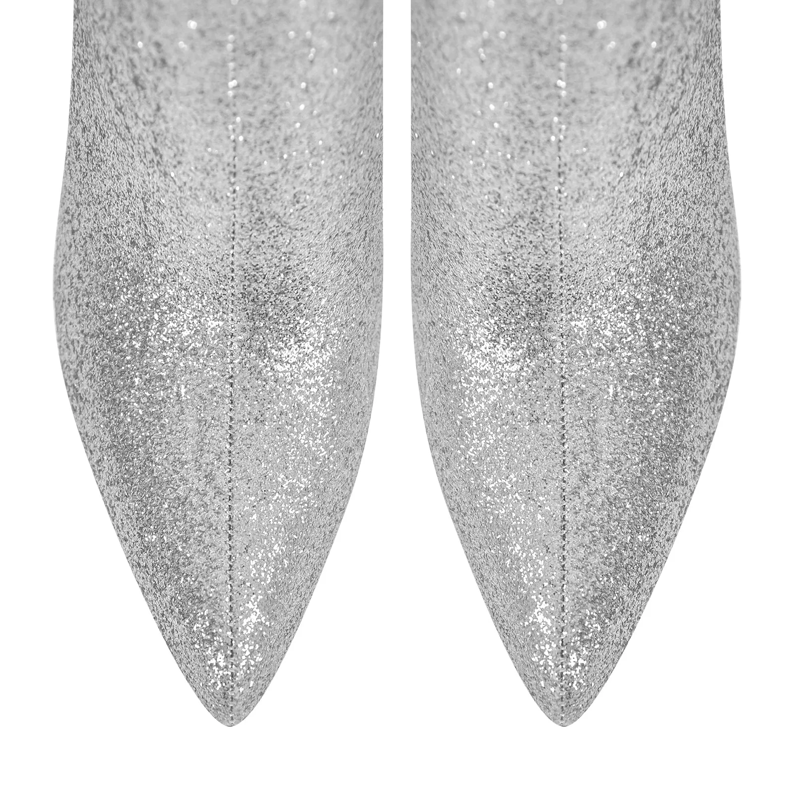 Pointed Toe Glitter Stilettos Ankle Boots