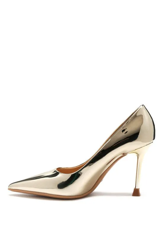 Poudre  Metallic Pointed Stilettos