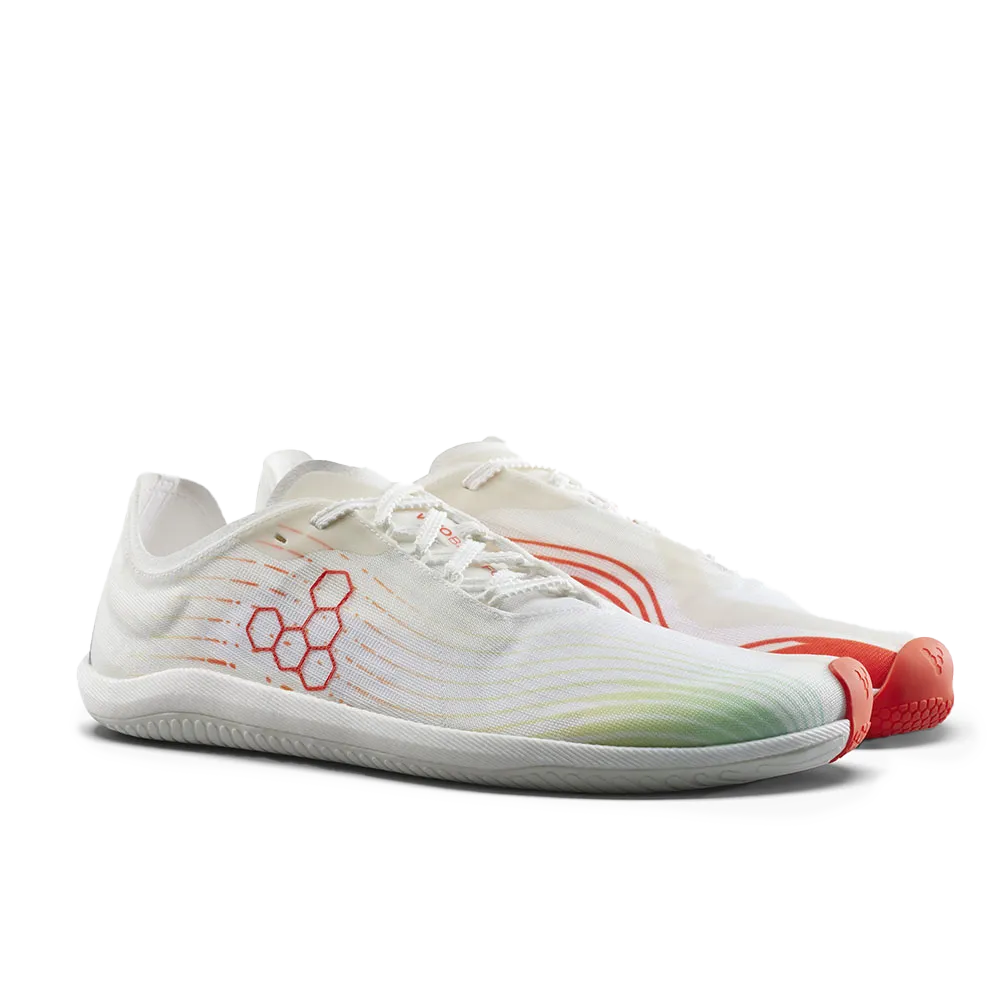 [PRE-ORDER] Vivobarefoot Primus Flow Womens Bright White/ Neon Orange (ETA. LATE MARCH)