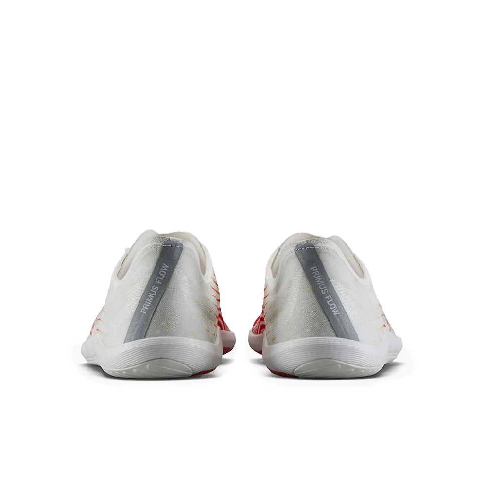 [PRE-ORDER] Vivobarefoot Primus Flow Womens Bright White/ Neon Orange (ETA. LATE MARCH)