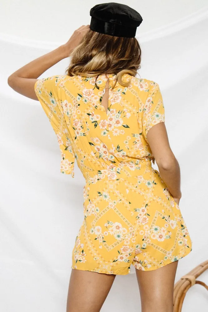 Primrose Hill Romper Mustard