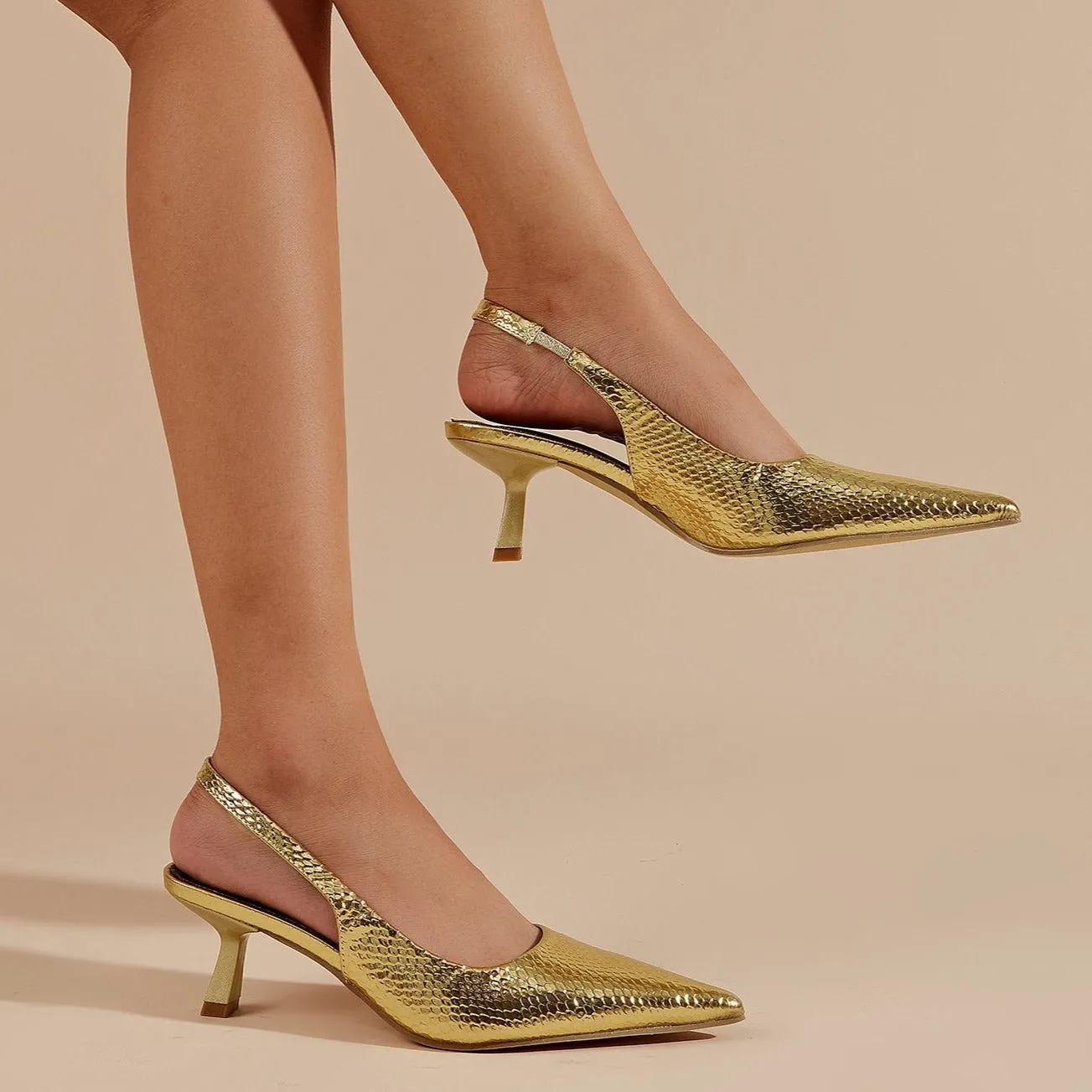 Purpdrank - Women Pointed Toe Heel Cutout Stilettos