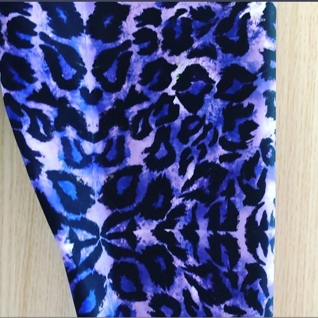 Purple Leopard Print Men's Leggings, Animal Print Meggings Running Tights-Made in USA/EU