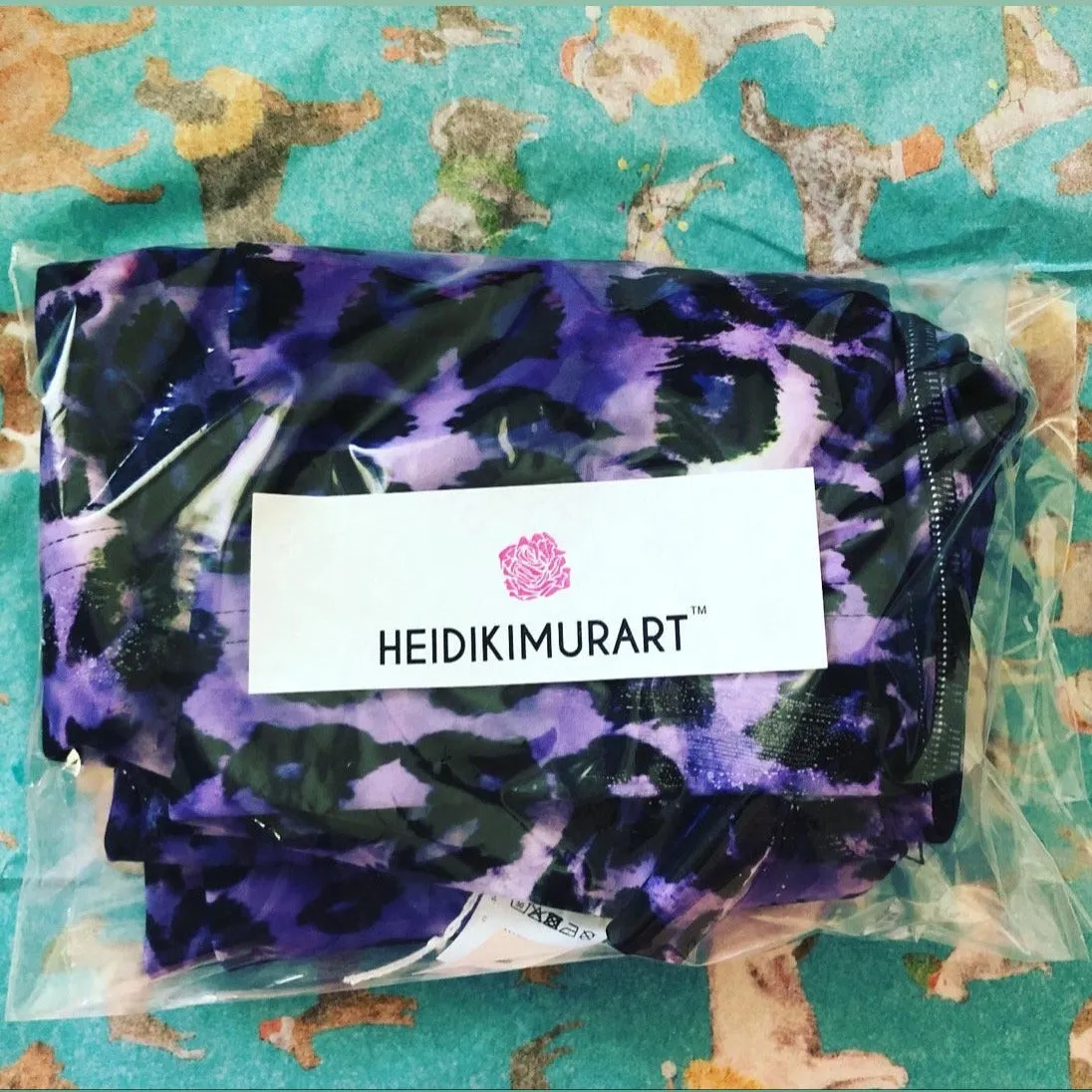Purple Leopard Print Men's Leggings, Animal Print Meggings Running Tights-Made in USA/EU