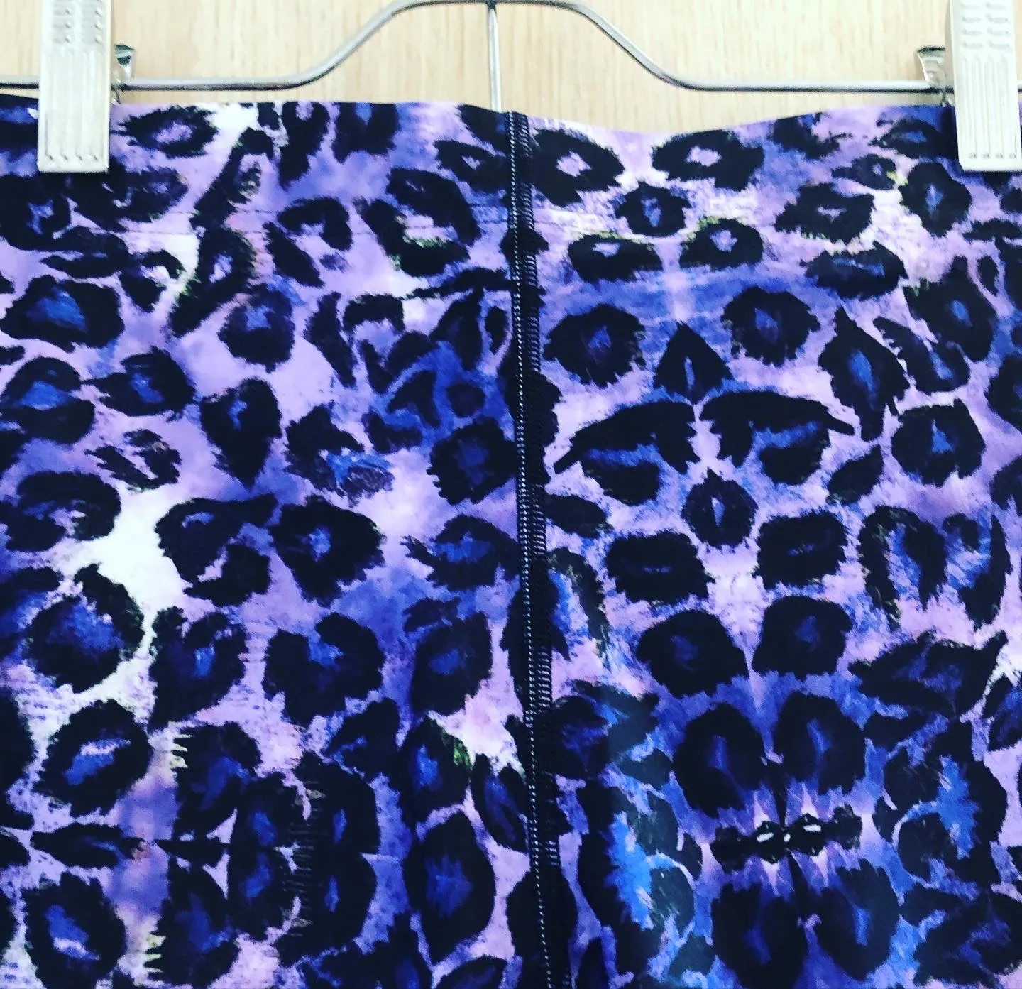 Purple Leopard Print Men's Leggings, Animal Print Meggings Running Tights-Made in USA/EU