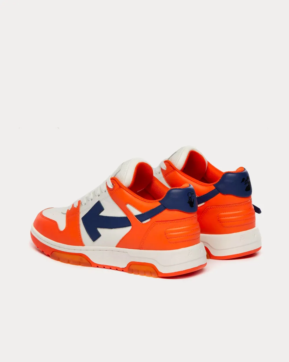 "OOO" Out of Office Orange / Blue Low Top Sneakers